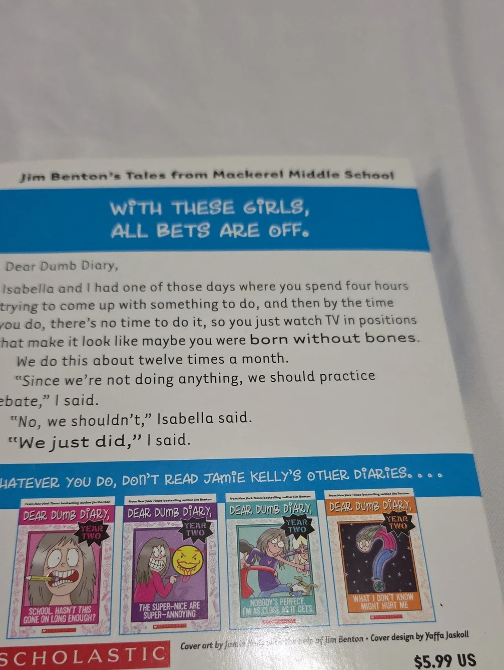 Scholastic Dear Dumb Diary Year Two Books 4&5
